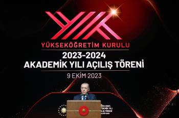 Rektörümüz Prof. Dr. Süleyman Özdemir 2023-2024 Yükseköğretim Akademik Yılı Açılış Töreni’ne Katıldı